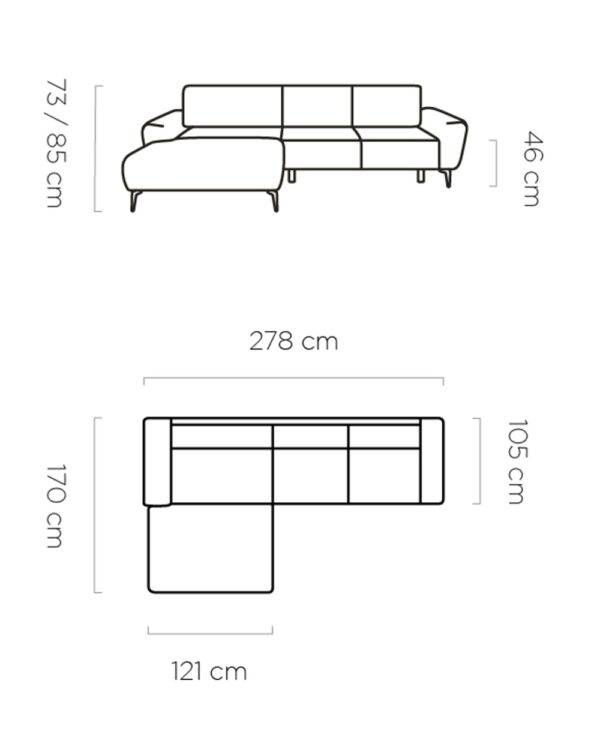 Ecksofa mit Schlaffunktion (Bali) – Bild 9