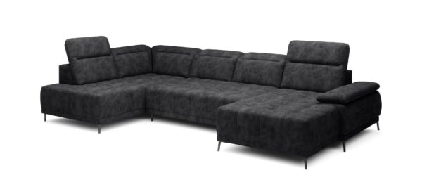 Ecksofa mit Kopfstützen 