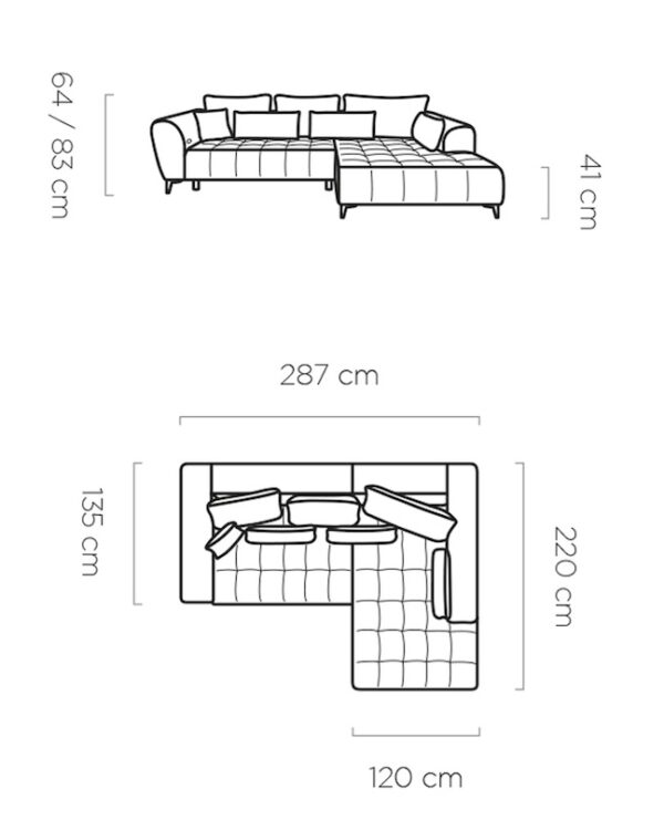 Garay Ecksofa Skizze