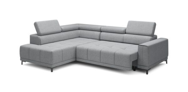 Ecksofa Links in Grau