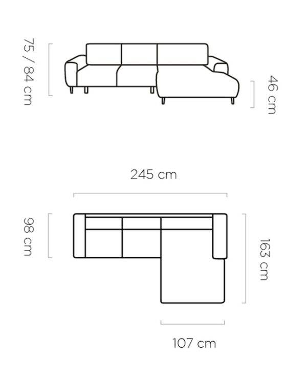 Ecksofa mit Schlaffunktion (Lugo) – Bild 10