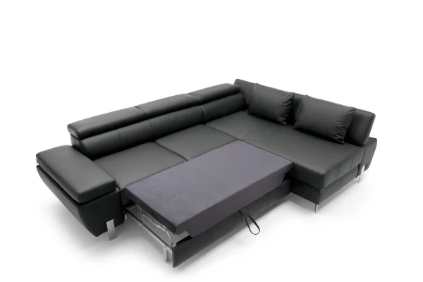 Molina Mini Ecksofa mit Schlaffunktion Leder