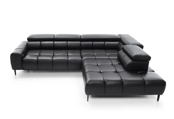 Plaza L Leder Sofa mit Funktionen