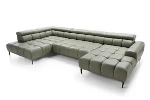 Plaza XL Leder Sofa grün