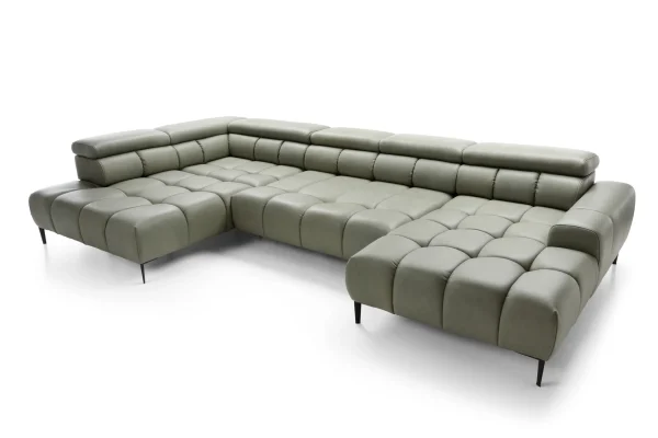 Plaza XL Leder Sofa grün