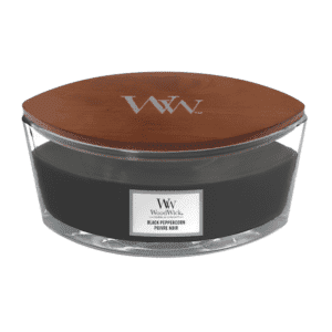 Woodwick Duftkerze Ellipse schwarz