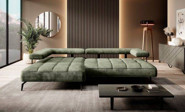 Elegantes Ecksofa im Wohnzimmer