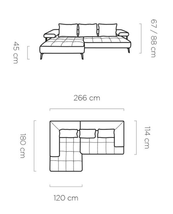 Montella Ecksofa Skizze