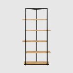 Buecherregal aus Naturholz Eiche (WISO)