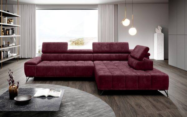 Ecksofa Palladio L in Rot